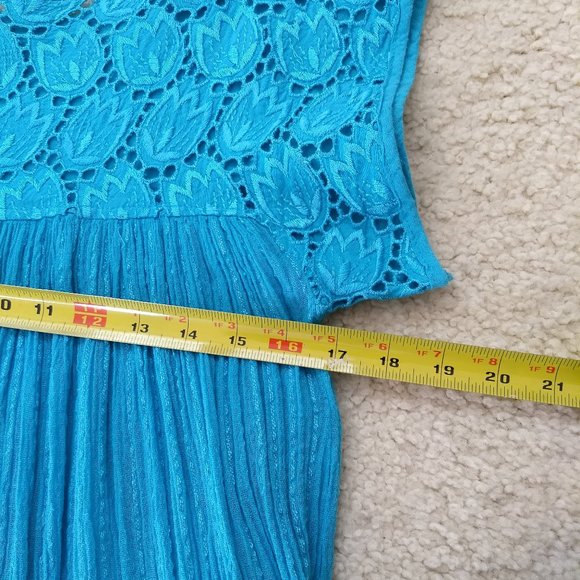 vintage 80s turquoise daydress napdress housedress 🎈HOST PICK🎈 - Picture 5 of 10